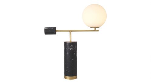 Lampa Xperience Black Marble/Antique Brass