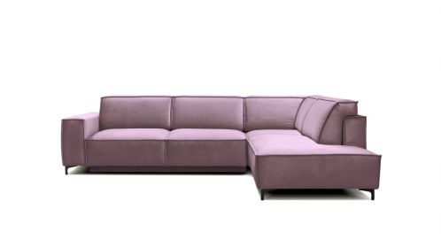 Canapea de colt extensibila Cosmopolitan Velvet Piano Light Purple, dreapta