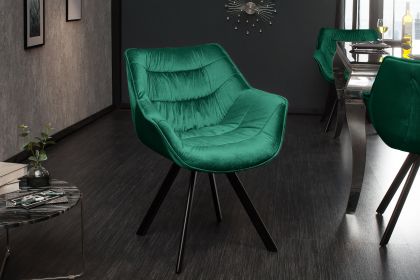 Scaun Dutch Comfort Lines Emerald Green Velvet