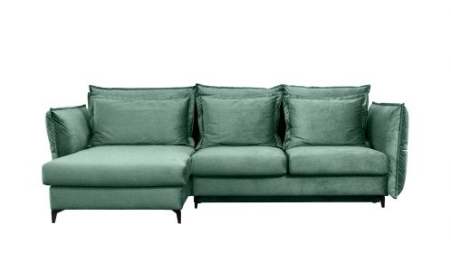 Canapea de colt extensibila Eva Piano Mint S1, stanga