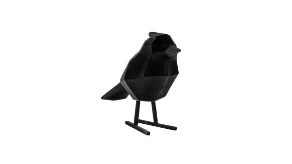 Decoratiune Bird Black Large