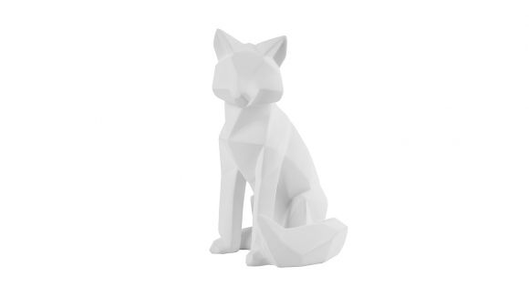 Decoratiune Origami Fox Large White