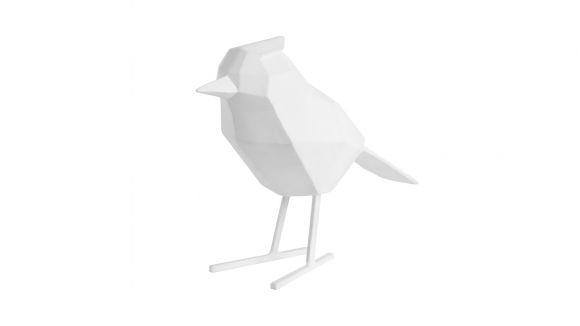 Decoratiune Bird Matt White Large