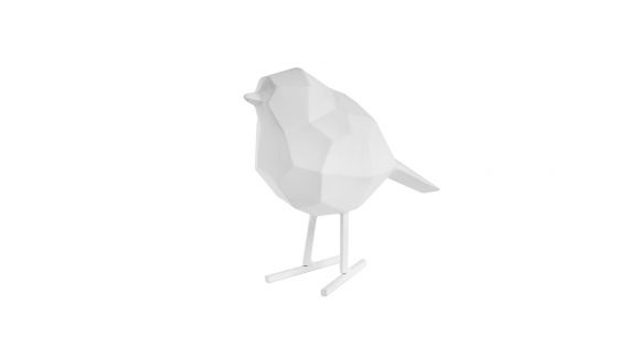 Decoratiune Bird Matt White Small