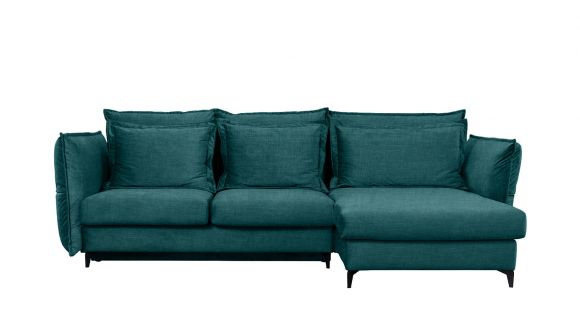 Canapea de colt extensibila Eva Boston Turquoise S1, dreapta